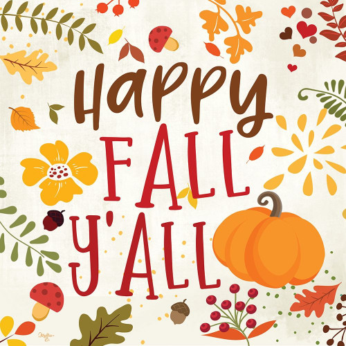 Happy Fall Yall Poster Print by Mollie B. Mollie B. - Item # VARPDXMOL1974