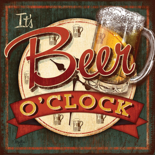 Beer Oclock Poster Print by Mollie B. Mollie B. - Item # VARPDXMOL610