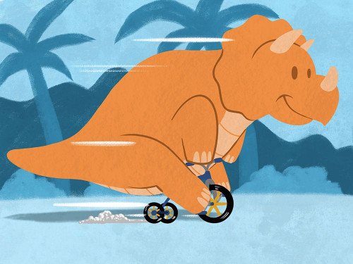 Riding Dino 2 Poster Print by Marcus Prime - Item # VARPDXMPRC513B