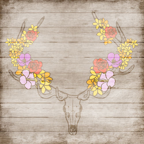 Antler Wooden Foliage Poster Print by Marcus Prime - Item # VARPDXMPSQ073B