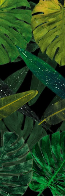 Green Palms Black Mate Poster Print by Mlli Villa - Item # VARPDXMVPL081B