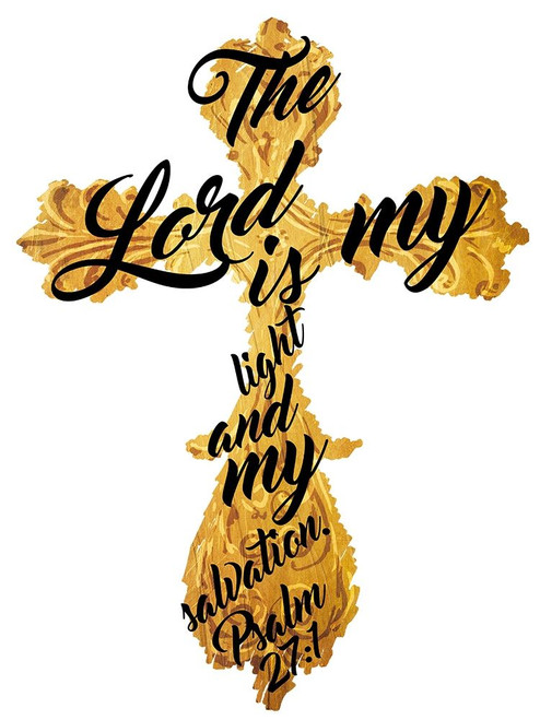 Gold Cross Poster Print by Mlli Villa - Item # VARPDXMVRC007A