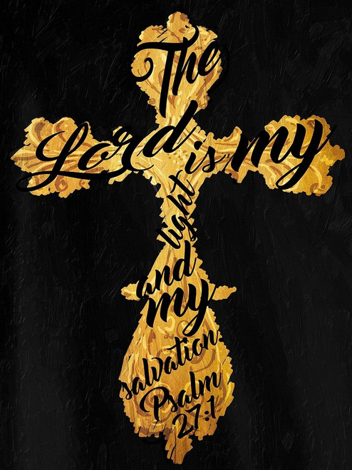 Gold Cross Black Poster Print by Mlli Villa - Item # VARPDXMVRC007B