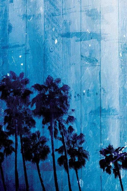 Palm Cool Night Blue Poster Print by Milli Villa - Item # VARPDXMVRC046C