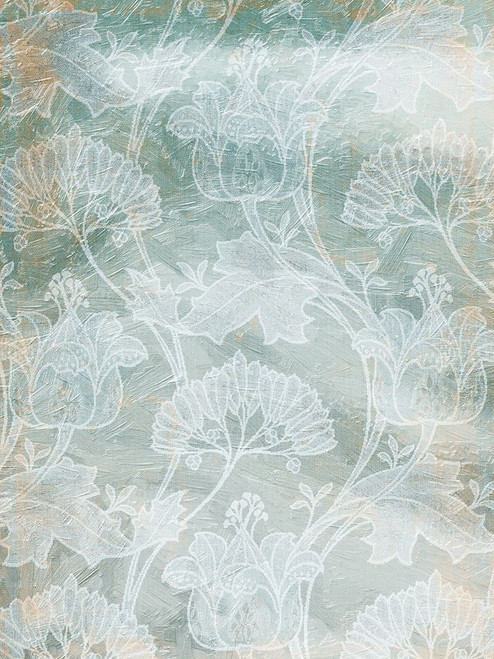 Rustic Teal Grey Vine Poster Print by Mlli Villa - Item # VARPDXMVRC155A