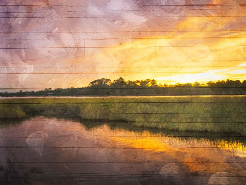 Marsh Sunset Poster Print by Mlli Villa - Item # VARPDXMVRC336A
