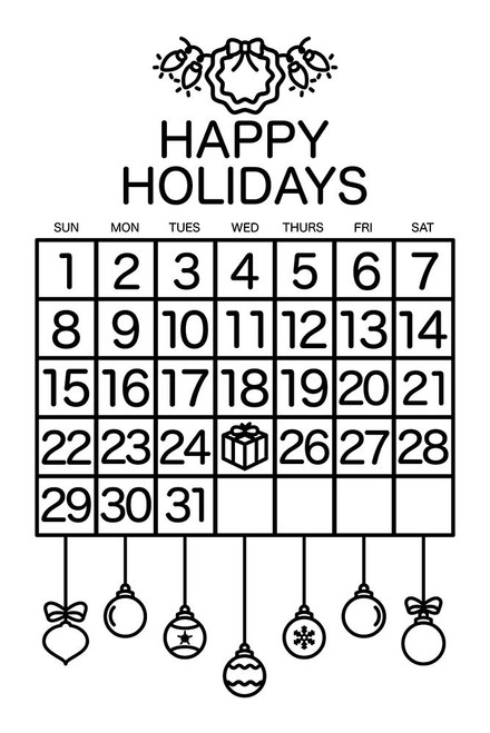 Happy Holidays Poster Print by Mlli Villa - Item # VARPDXMVRC423A