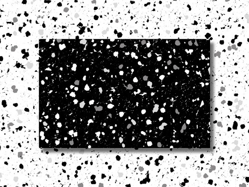 Black White Speckles Poster Print by Mlli Villa - Item # VARPDXMVRC429A