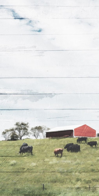 Farm On The Hill Poster Print by Mlli Villa