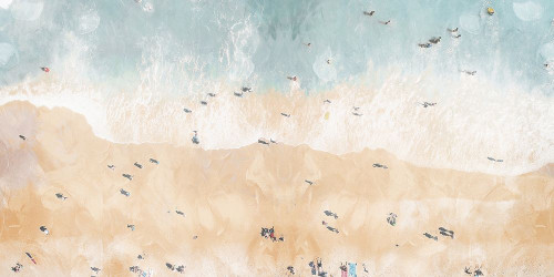 Beach Fun Poster Print by Mlli Villa
