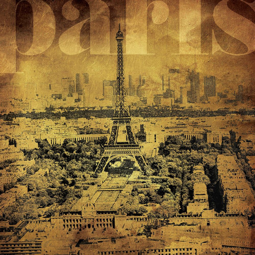 Golden Paris Poster Print by Mlli Villa - Item # VARPDXMVSQ004B
