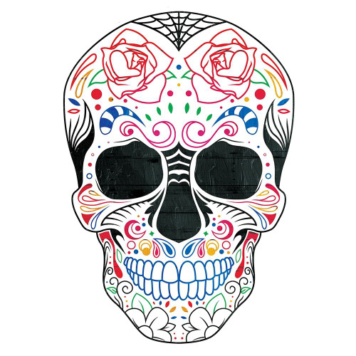 Colorful Candy Skull Poster Print by Mlli Villa - Item # VARPDXMVSQ041D