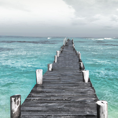 Centered Dock At Sea Poster Print by Milli Villa - Item # VARPDXMVSQ227A