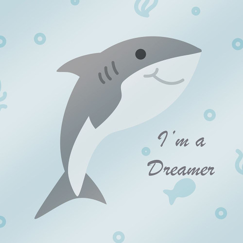 Happy Shark Dreamer Poster Print by Mlli Villa