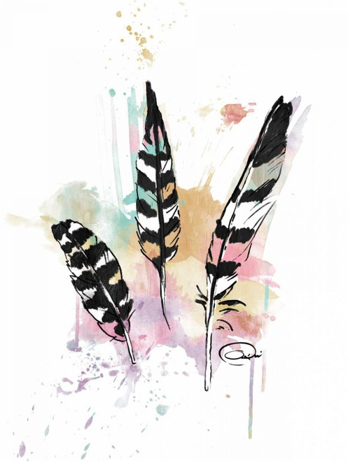 Calm Three Feathers Poster Print by OnRei OnRei - Item # VARPDXONRC103A