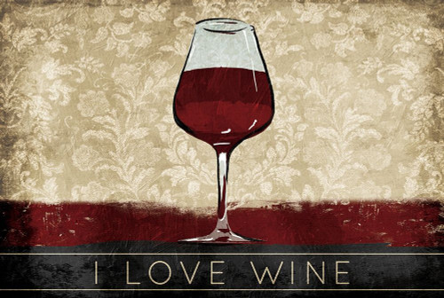 I Love Wine Poster Print by OnRei OnRei - Item # VARPDXONRC188A