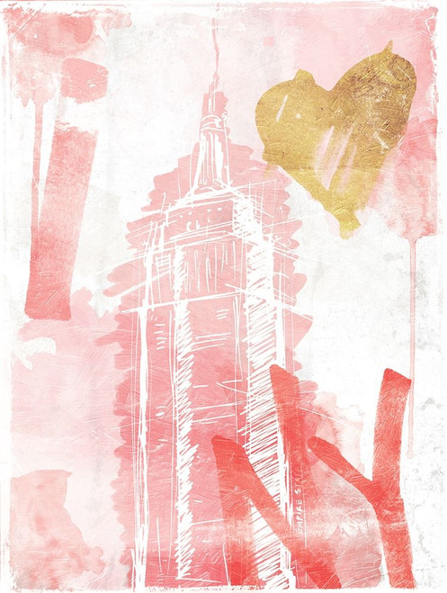 I Love NY Blush Poster Print by OnRei OnRei - Item # VARPDXONRC199A
