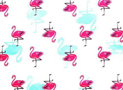 Flamingo Pattern Poster Print by OnRei OnRei