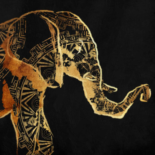 Patterned Elephant Poster Print by OnRei OnRei - Item # VARPDXONSQ129A