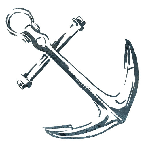 Simple Sketched Anchor Poster Print by OnRei OnRei - Item # VARPDXONSQ147A