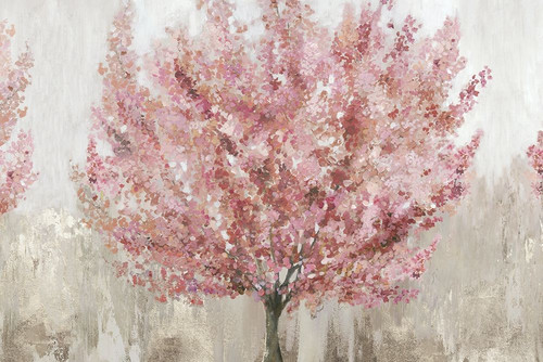 Rosy Leaves Poster Print by Allison Pearce