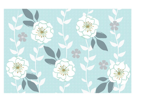 Folksy Floral Poster Print by Candace Allen - Item # VARPDXQCARC041