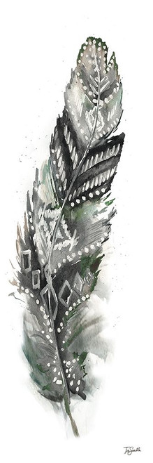 Tribal Feather Neutral Panel II Poster Print by Tre Sorelle Studios Tre Sorelle Studios