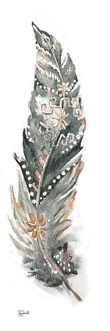 Tribal Feather Neutral Panel IV Poster Print by Tre Sorelle Studios Tre Sorelle Studios - Item # VARPDXRB13508TS