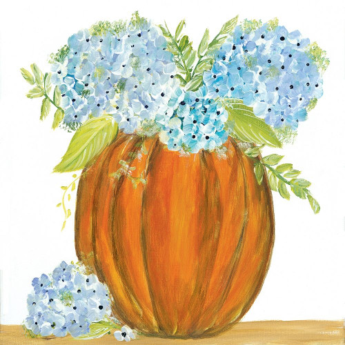 Pumpkin Full of Hydrangeas Poster Print by Roey Ebert - Item # VARPDXREAR266