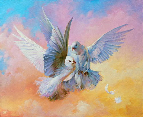 Doves Poster Print by Roman Romanov - Item # VARPDXRR13