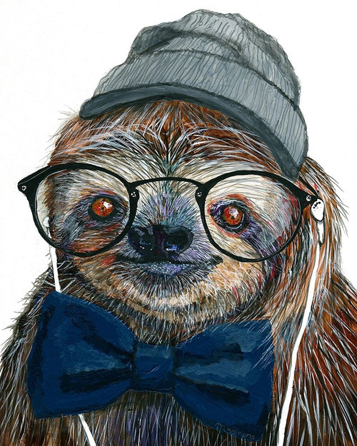 Hipster Sloth Poster Print by Melissa Symons - Item # VARPDXS1804D