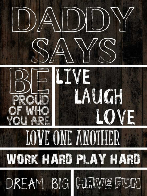 Dad Says 1 Poster Print by Sheldon Lewis - Item # VARPDXSLBRC298A