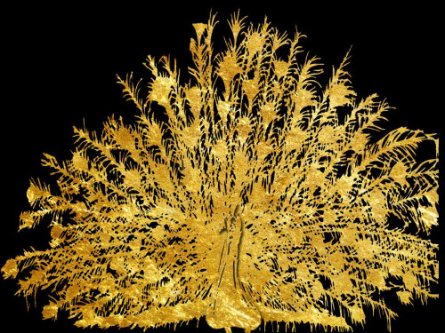 Golden Peacock 4 Poster Print by Sheldon Lewis - Item # VARPDXSLBRC398B2