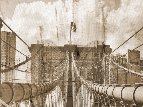 NY On Canvas Poster Print by Sheldon Lewis - Item # VARPDXSLBRC523A