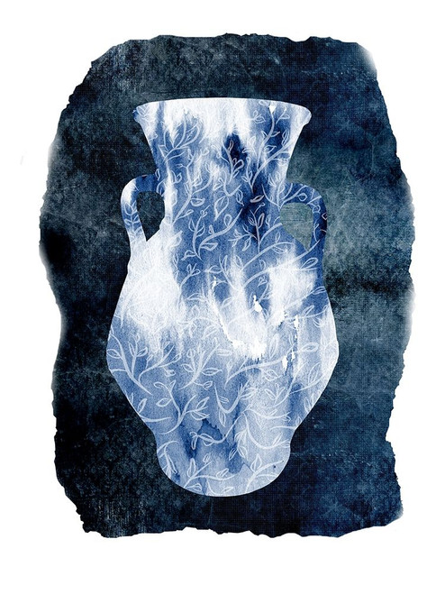 Blue Decor 2 Poster Print by Sheldon Lewis