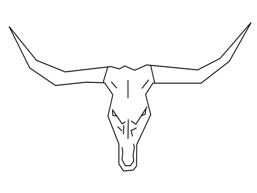 Bull Skull Poster Print by Sheldon Lewis - Item # VARPDXSLBRC812A