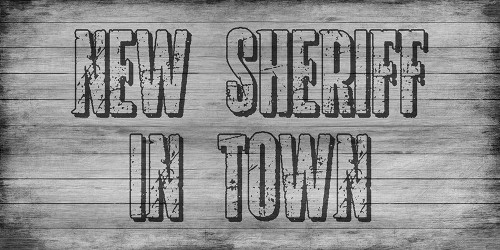 New Sheriff Poster Print by Sheldon Lewis - Item # VARPDXSLBRN045B