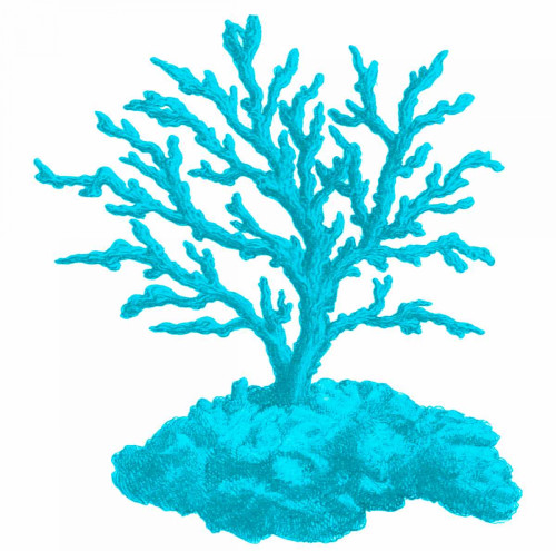 Blue Coral 4 Poster Print by Sheldon Lewis - Item # VARPDXSLBSQ260D