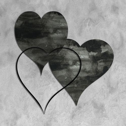 Triptych Hearts Poster Print by Sheldon Lewis - Item # VARPDXSLBSQ679A