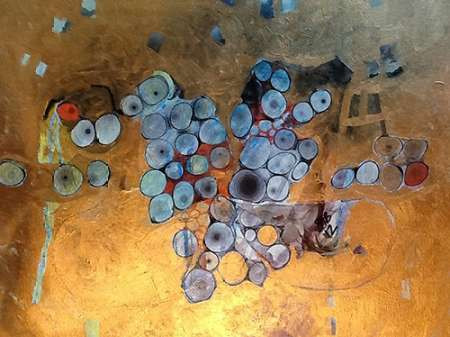 Gold Abstract Poster Print by Sarah Butcher - Item # VARPDXSRRC009A