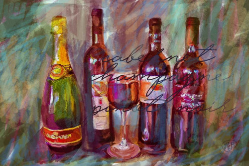 Wine Paint Poster Print by Sarah Butcher - Item # VARPDXSRRC048