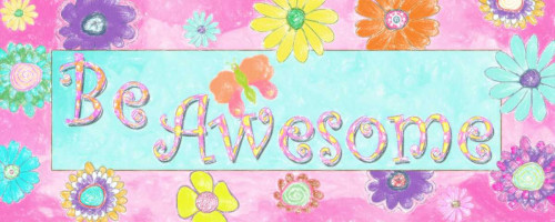 BE AWESOME Poster Print by Taylor Greene - Item # VARPDXTGPL036A