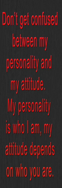 DONT GET CONFUSED RED BEVEL Poster Print by Taylor Greene - Item # VARPDXTGPL053A