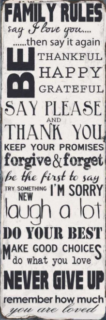 FAMILY RULES Poster Print by Taylor Greene - Item # VARPDXTGPL078A