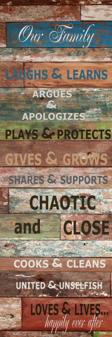 OUR FAMILY RUSTIC Poster Print by Taylor Greene - Item # VARPDXTGPL126B