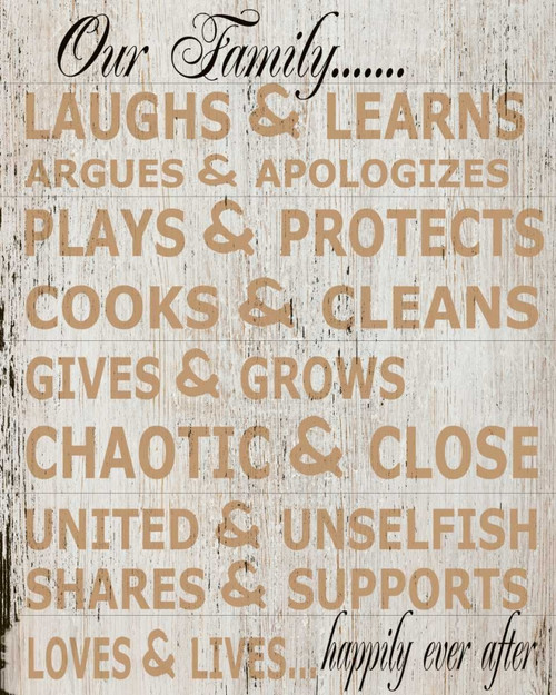 OUR Family Poster Print by Taylor Greene