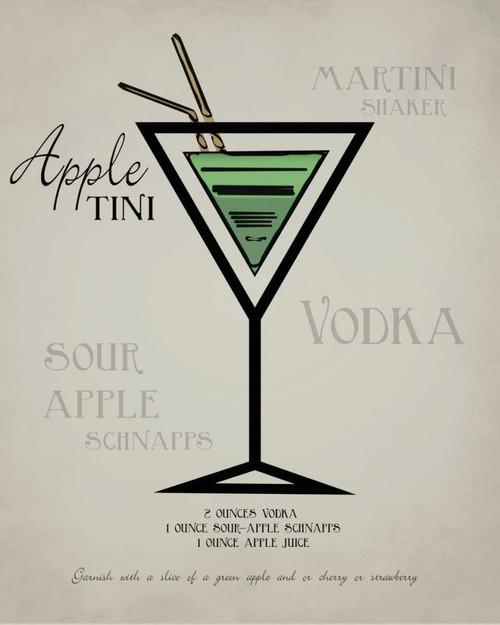 Appletini layered Poster Print by Taylor Greene