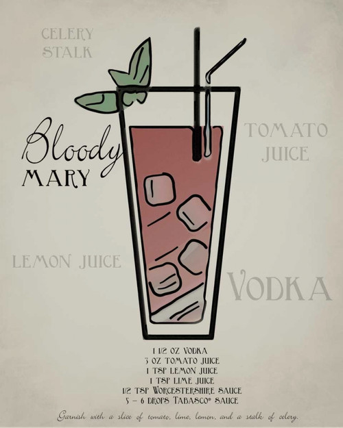 Bloody Mary layered Poster Print by Taylor Greene - Item # VARPDXTGRC070C2