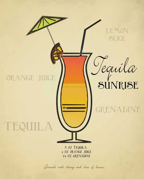 Tequila Sunrise Poster Print by Taylor Greene