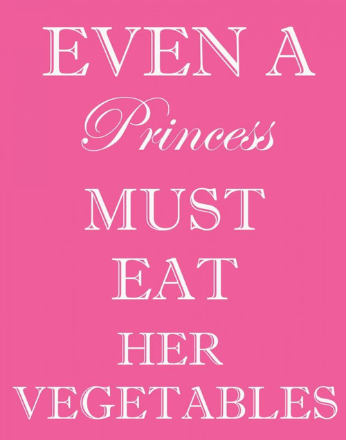 PRINCESS MUST EAT Poster Print by Taylor Greene - Item # VARPDXTGRC135A